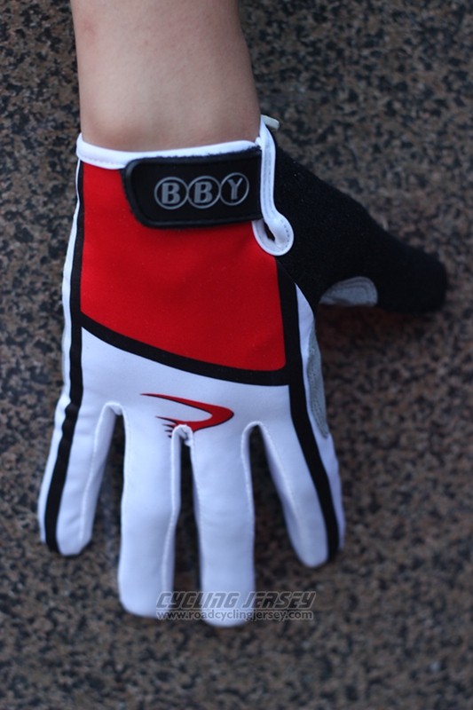 2012 Pinarello Full Finger Gloves Cycling White